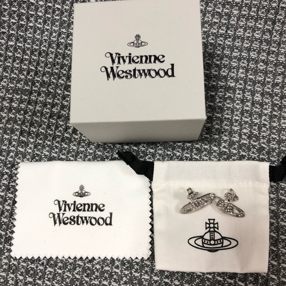 Vivienne Westwood Silver Orb Earrings